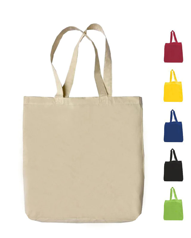 Economical 100 Cotton Tote Bags with Bottom Gusset Reusable Bags Gh