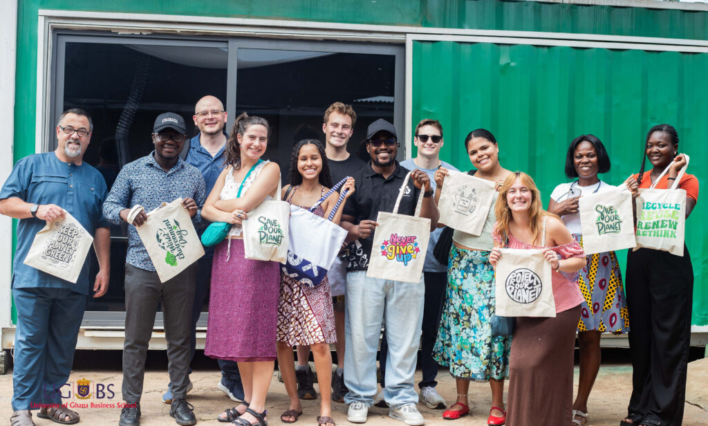 Marist University students at Reusable Bags GH Accra on World Environment Day